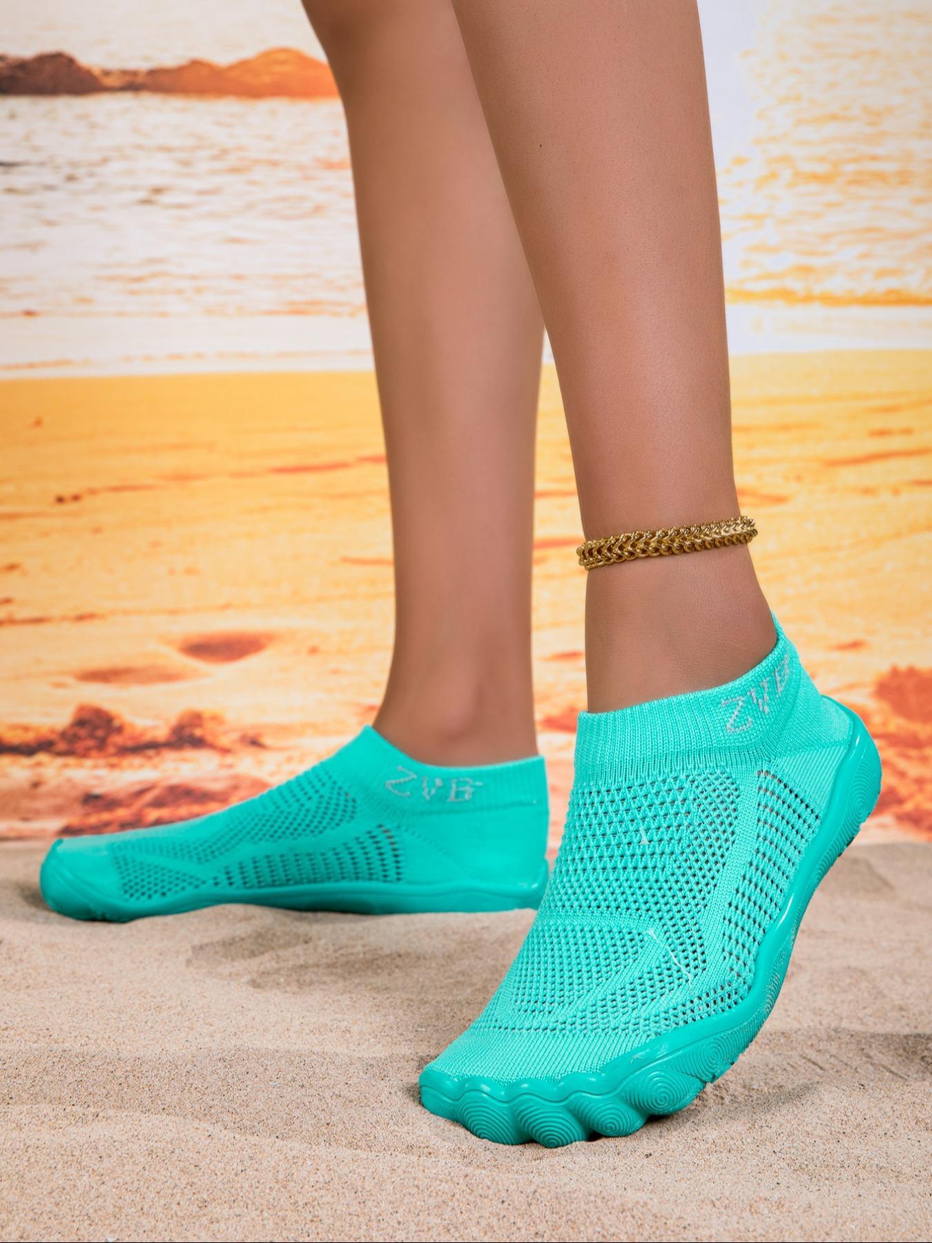 Women's Wide-Fit Breathable Water Shoes with Polyester Upper and EVA Sole, Casual All-Season Style, Ideal for Swimming, Camping and Yoga, Lightweight Swim Shoes, Aqua Shoes
