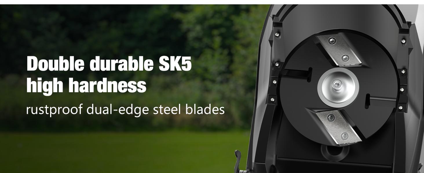 15-Amp Wood Chipper & Shredder, with 1.8" Feed Hopper, 45L Collection Bag, for Yard Waste, Branches, and Leaves.