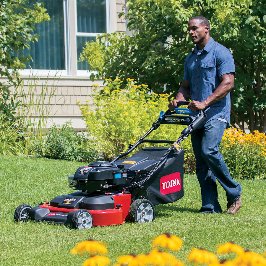 30''  Gas Lawn Mower – Personal Pace Self-Propelled Mower for Large Yards