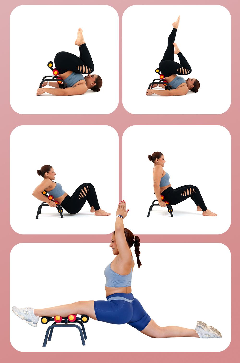 Magic BB Mini inversion Table,Glutes Trainer Machine, Waist & Back Exercise machine  for Lower Back, Strength Training Inversion Machine for RelaxationFoam Rollers Summervibes summerwins