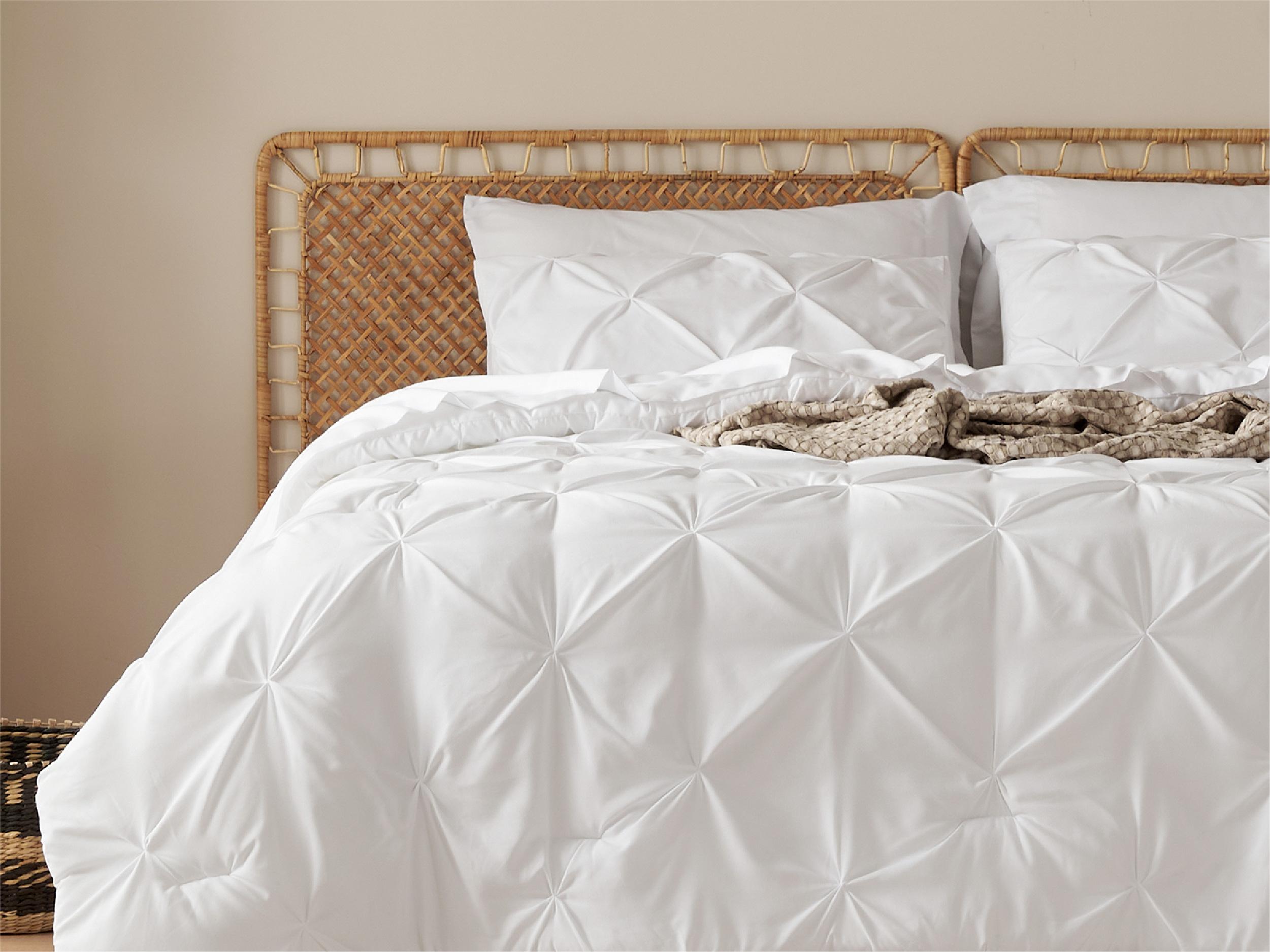 【Memorial Day Deals】Bedsure Soft  Washable Pintuck Comforter Set -4/7-Piece Set, Multi-Color, Cloud-like, Ultra-Soft, Elegant Design,  Luxury Bedroom Decor Accessories, Breathable, All-Season Bedding, Hotel Quality