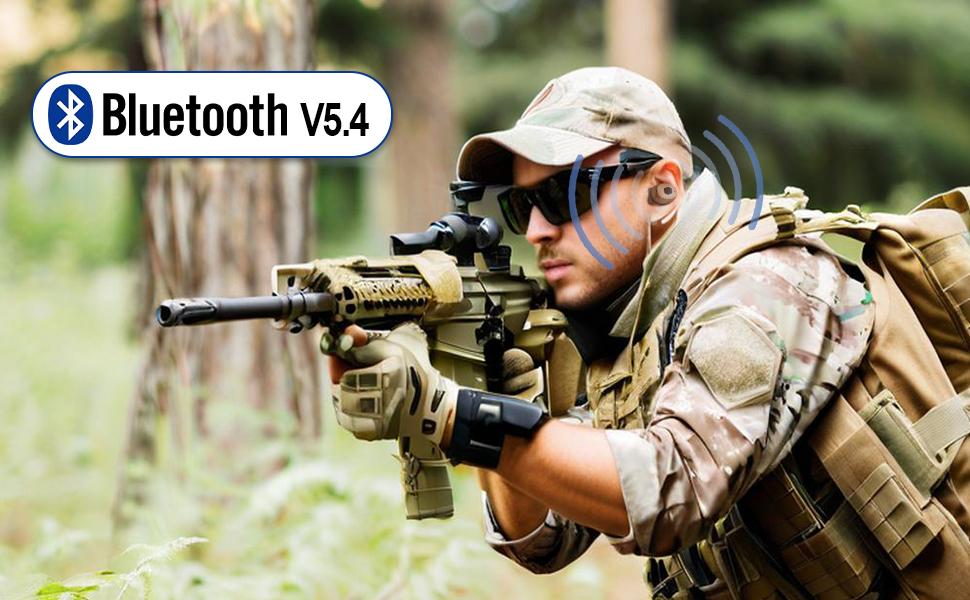 (A Free gift) ARM NEXT FieldOps Tactical Earbuds E30 Hearing Protection with Bluetooth, 31dB Noise Reduction for Shooting Wireless Tactical Earbuds with Sound Pickup, Bluetooth 5.4, 50H Playtime, LED Display, for Hunting & Work outdoorfun fathersdayg