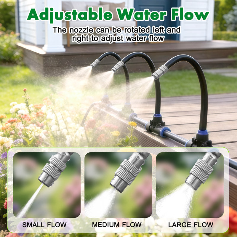 itoolmax 360 drip irrigation kit adjustable nozzle adjustable water flow