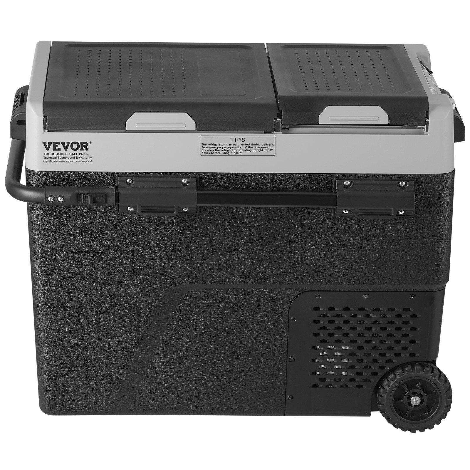【FathersDayGift】 VEVOR Portable Car Refrigerator, 12 Volt Car Refrigerator Fridge, 58 L / 61.5 QT Dual Zone Portable Freezer, -4℉-68℉ Adjustable Temperature, Compressor Cooler for Home, Outdoor, Camping, RV, Car 【FathersDayGift】 VEVOR Portable Car Refrigerator, 12 Volt Car Refrigerator Fridge, 58 L / 61.5 QT Dual Zone Portable Freezer, -4℉-68℉ Adjustable Temperature, Compressor Cooler for Home, Outdoor, Camping, RV, Car