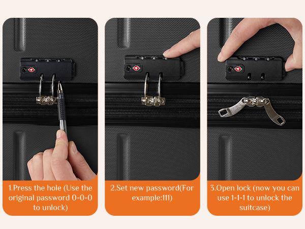 Travel Luggage, 20"/24"/28" Hardshell ABS Suitcase with Double Spinner Wheels, Lightweight Expandable Rolling Luggage with TSA Lock, Hardshell Abs Luggage