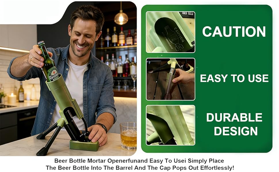 beer bottle mortar opener 51mm tube opene openerbottle eer cap hands free funny push down bottles