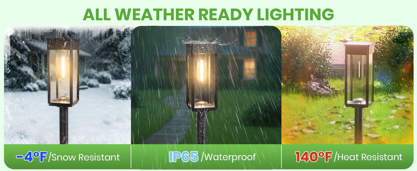 Solar Outdoor Lights,Elegant Solar Pathway Lights Modern Luxury | Easy Installation, Auto On/Off & IP65 Waterproof | For Garden, easiestgardenmakeover,Yard & Driveway, Solar Outdoor Lights, Solar Lights,Outdoor Backyard Light,summergarden