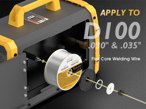 [fathersdaygift] TOOLIOM MIG-135-PRO Flux Core Welder - 135A 110V 3-in-1 Gasless MIG/Lift TIG/MMA Welding Machine, Inverter Wire Feed Welder for Home DIY, Includes Gloves & E71T-GS Wire