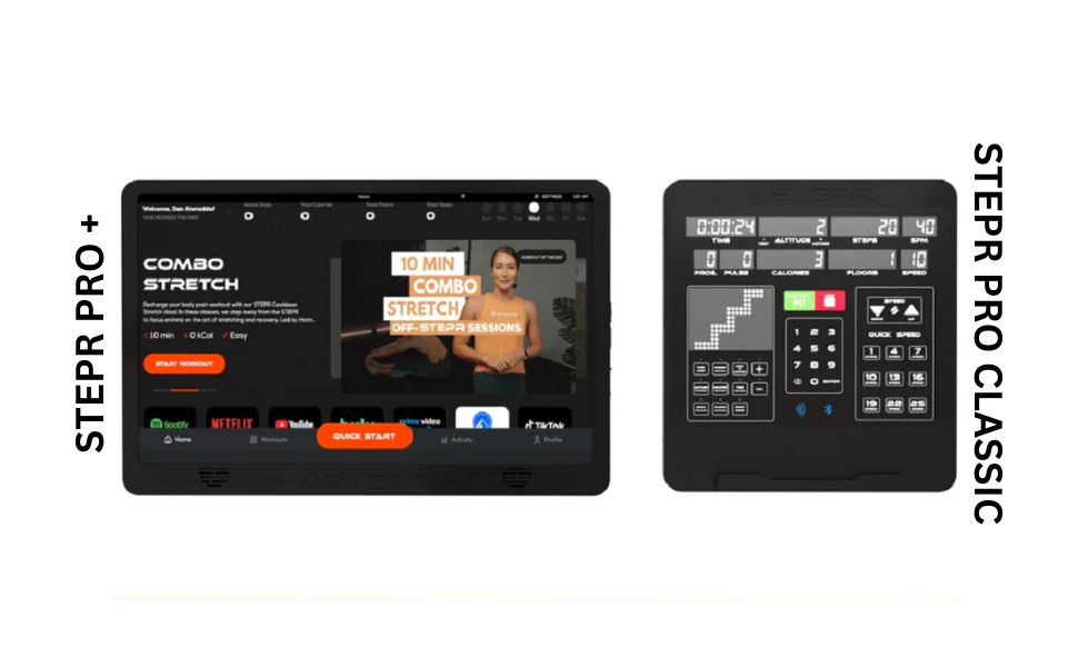 console options for stepr pro plus and classic