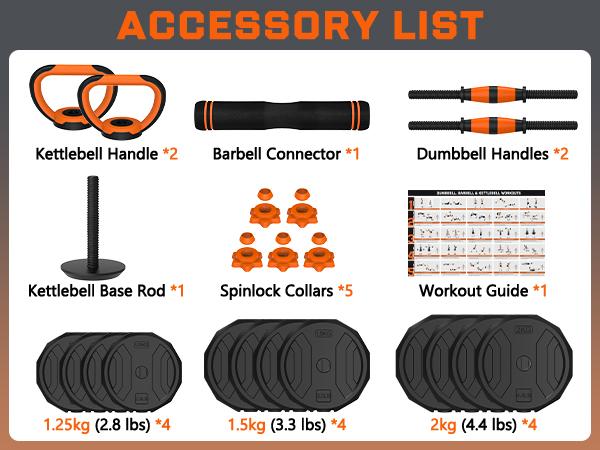 Bearbro 44lb/66lb/88lb 4-in-1 Adjustable Dumbbells Set Free Weight Set with Connector Used as Barbell, Kettlebells, Push up Stand, Fitness Exercises for Home Gym Suitable Men/Women,dealsforyoudays Bearbro 44lb/66lb/88lb 4-in-1 Adjustable Dumbbells Set Free Weight Set with Connector Used as Barbell, Kettlebells, Push up Stand, Fitness Exercises for Home Gym Suitable Men/Women,dealsforyoudays