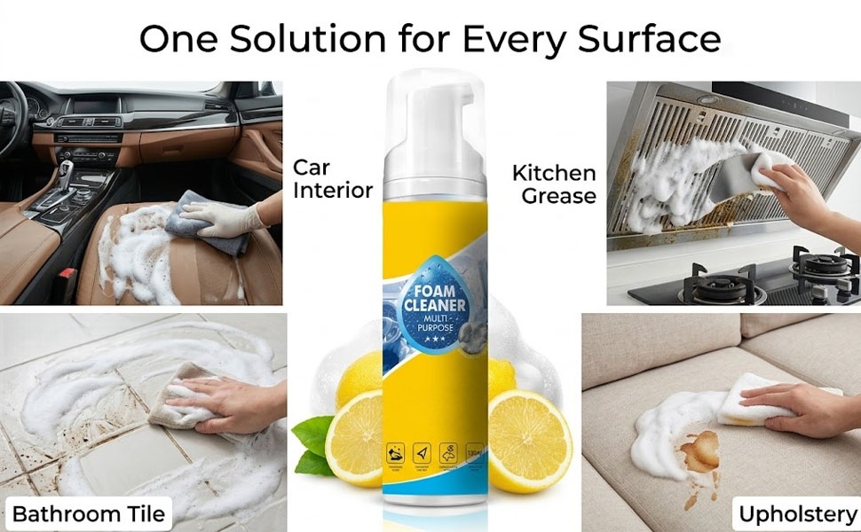 multifunctional foam cleaner
