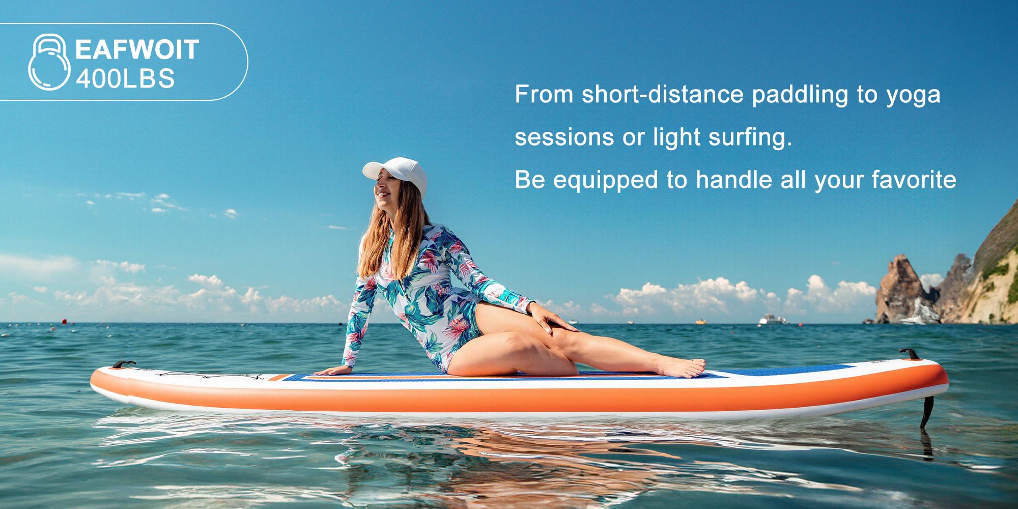 Multi Purpose Inflatable Stand Up Paddleboard, Premium PVC SUP with 2-in-1 Outdoor Paddle, Wide Stable Design, Non-Slip Comfort Deck, Supports 400lbs for Adults Multi Purpose Inflatable Stand Up Paddleboard, Premium PVC SUP with 2-in-1 Outdoor Paddle, Wide Stable Design, Non-Slip Comfort Deck, Supports 400lbs for Adults