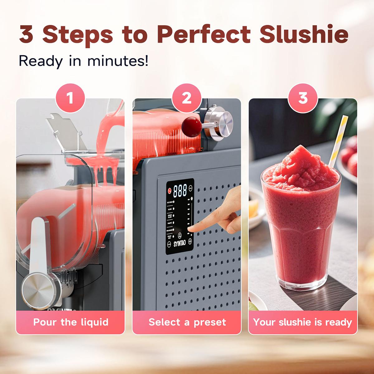 Summervibes[Limited Stock]  6-in-1 Easy Clean ice cream maker (No Ice Required) | Multifunctional Portable Blender for Perfect Frozen Drinks & Shakes & ice cream & Margaritas Ice Crusher Machine tiktokshopspringglowup