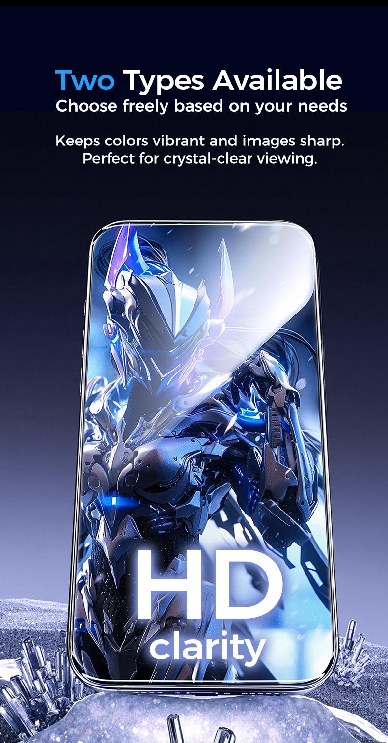 MAGIC JOHN Premium Upgraded Privacy Screen Protector Dustproof Bubble-Free Design Ultra-Clear for iPhone & Samsung