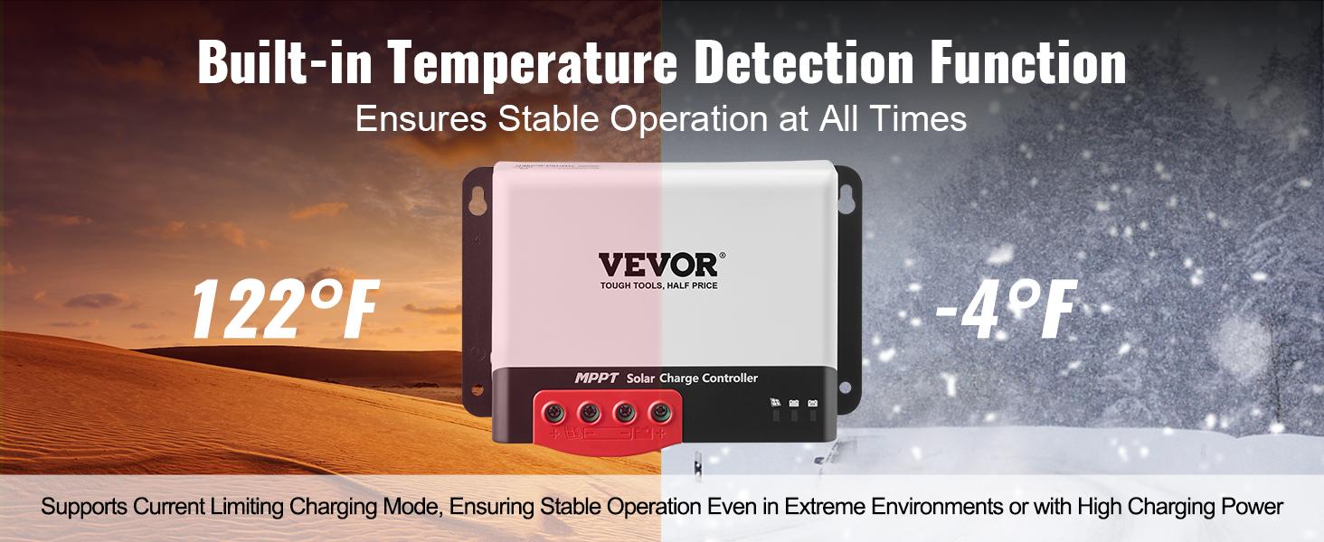 summervibes VEVOR 50A MPPT Solar Charge Controller, 12V/ 24V Auto DC Input, Solar Panel Regulator Charger with Bluetooth Module, 98 Charging Efficiency for Sealed(AGM), Gel, Flooded and Lithium Battery Charging summervibes VEVOR 50A MPPT Solar Charge Controller, 12V/ 24V Auto DC Input, Solar Panel Regulator Charger with Bluetooth Module, 98 Charging Efficiency for Sealed(AGM), Gel, Flooded and Lithium Battery Charging