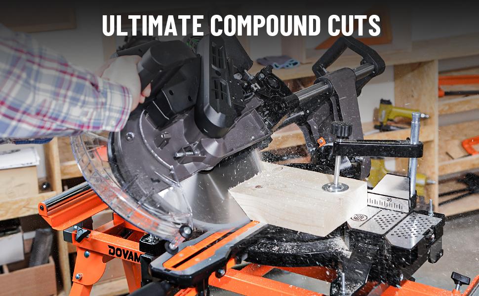 DOVAMAN 12 Inch Dual-Bevel Miter Saw 15-Amp 3800RPM, Ambidextrous Operation, 4.2x13in Cutting Capacity, Laser Guide, 0-45° Bevel & Miter Cut,#Summervibes DOVAMAN 12 Inch Dual-Bevel Miter Saw 15-Amp 3800RPM, Ambidextrous Operation, 4.2x13in Cutting Capacity, Laser Guide, 0-45° Bevel & Miter Cut,#Summervibes