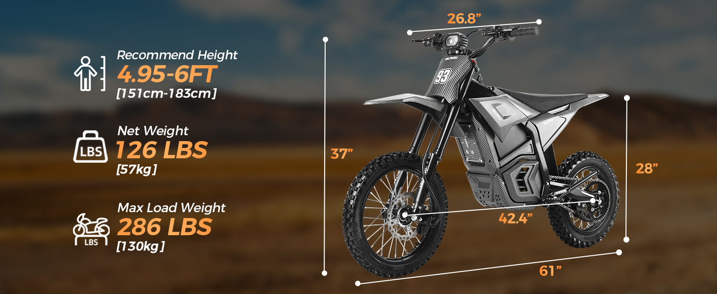 Electric Dirt Bike Adults Teens