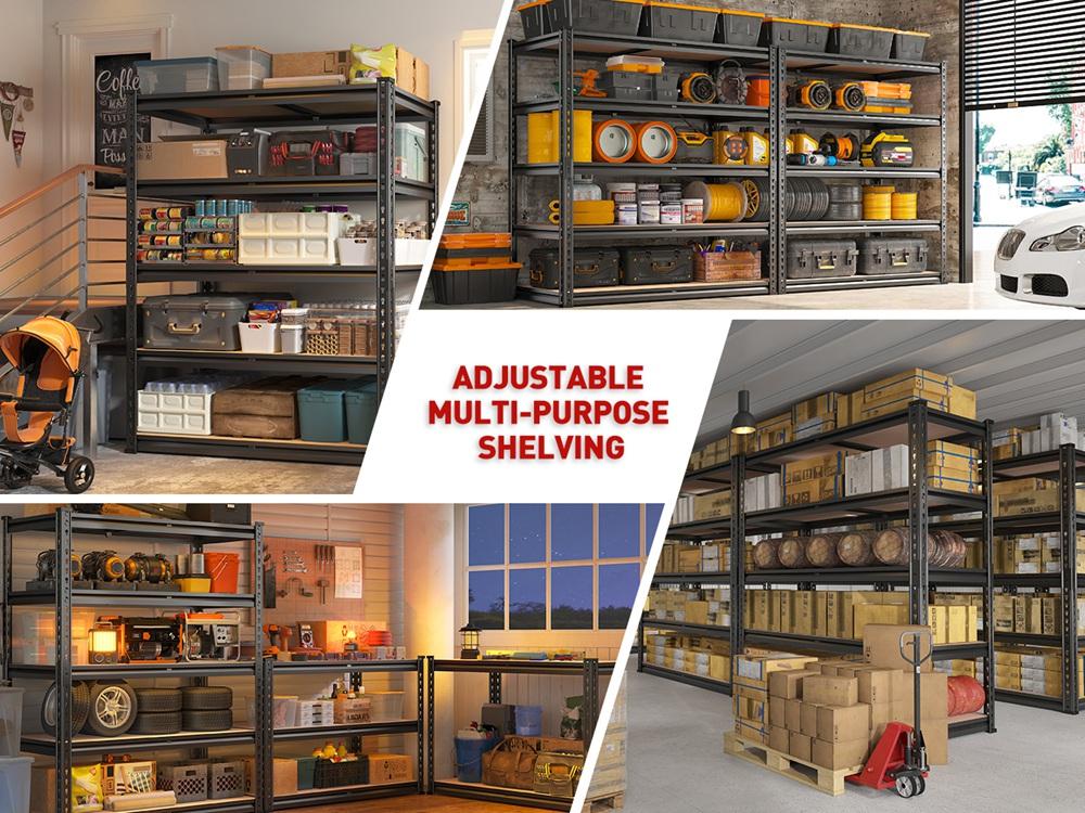 Raybee Garage Shelves Classic 5-Tier Metal Storage Shelving Unit Height Adjustable Versatile Utility Rack Shelf for Craft Warehouse Pantry Kitchen Organiser Industrial Bookshelf #TikTokShopStockUp #SummerVibes Raybee Garage Shelves Classic 5-Tier Metal Storage Shelving Unit Height Adjustable Versatile Utility Rack Shelf for Craft Warehouse Pantry Kitchen Organiser Industrial Bookshelf #TikTokShopStockUp #SummerVibes