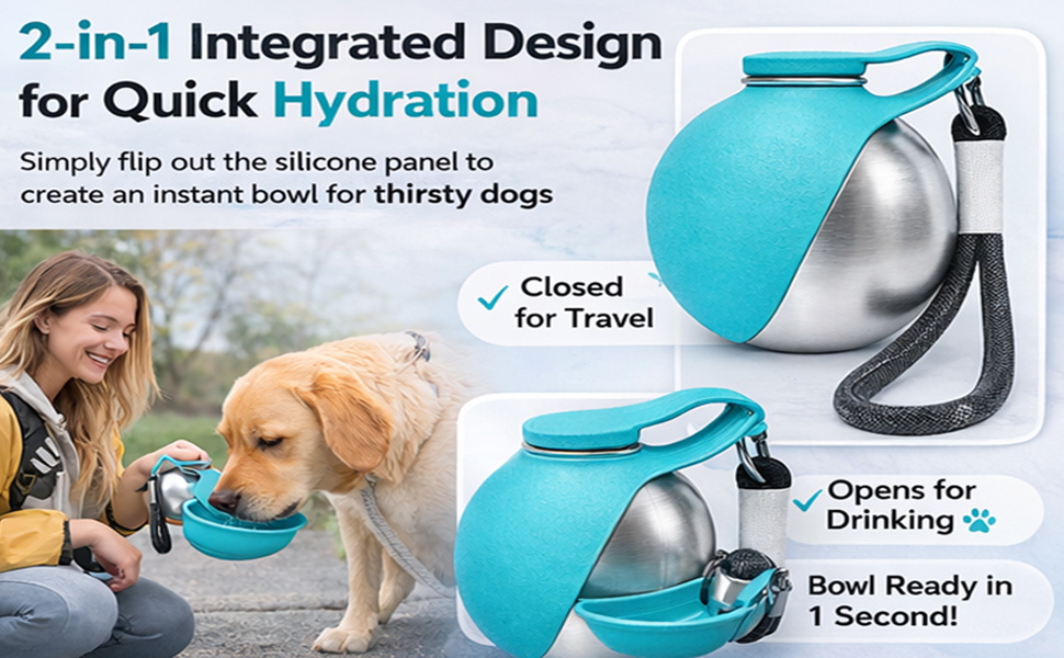 2 in 1 Portable Tumbler for Dogs