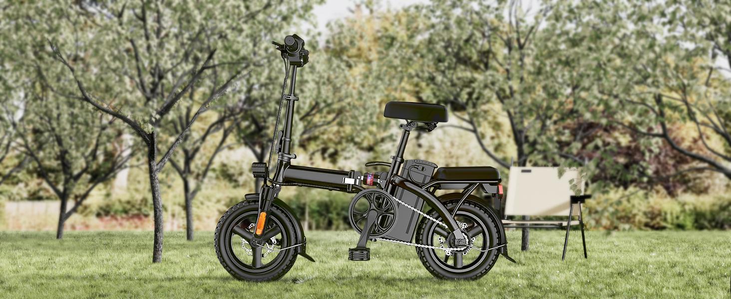 750W Folding Electric Bike for Adults, Maximum speed 20+ MPH,Range 30+ Miles Ebikes, 14inch Compact E-bike, 48V12 Removable Battery, Multi-function suspension,suitable for adults up to 400 lbs, UL 2849 Certified