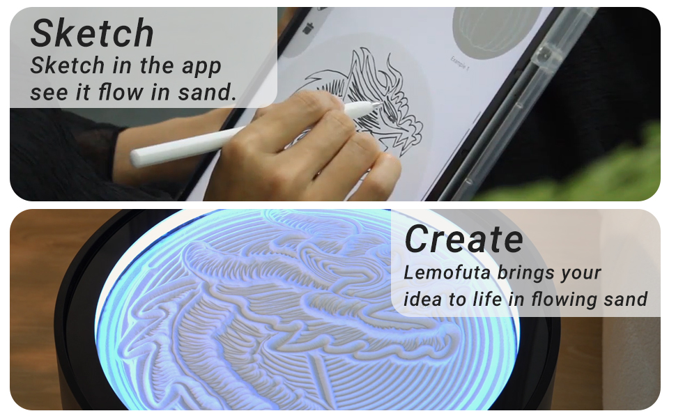 automatic garden zen sand art meditation decor sandscape move accessory calm desk