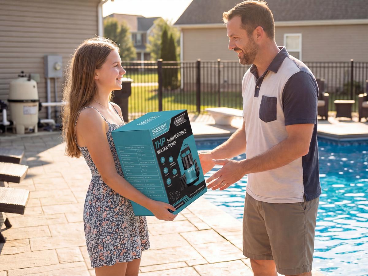 【FathersDay Gift】SEESII 1HP Submersible Water Pump, 4755GPH High Flow Sump Pump with 23ft Hose Kit, Anti-Clogging Filter Net for Swimming Pool Hot Tub Pond Basement Rooftop Garden Water Removal fathersdaygift 【FathersDay Gift】SEESII 1HP Submersible Water Pump, 4755GPH High Flow Sump Pump with 23ft Hose Kit, Anti-Clogging Filter Net for Swimming Pool Hot Tub Pond Basement Rooftop Garden Water Removal fathersdaygift