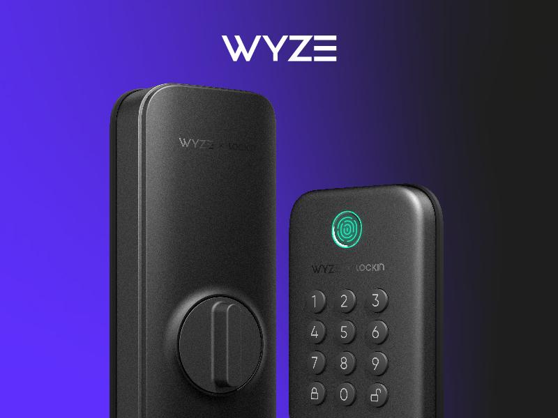 Wyze Lock Bolt &mdash; Fingerprint Keyless Security Lock, Smart Bluetooth Deadbolt Replacement, IPX5 Weatherproof, Auto-Lock, Smartphone Control