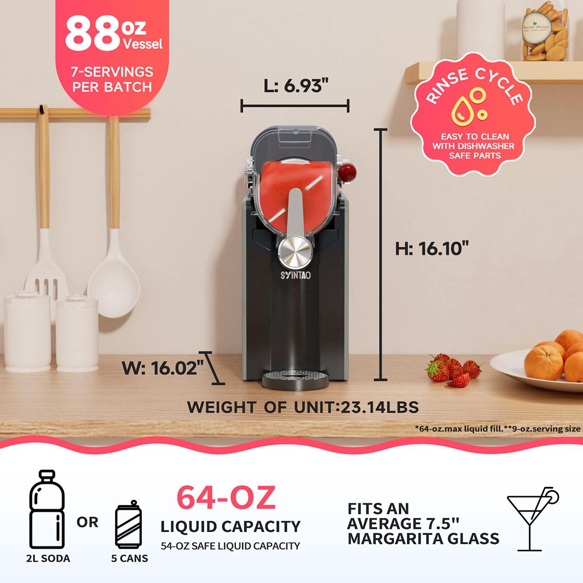 Summervibes[Limited Stock]  6-in-1 Easy Clean ice cream maker (No Ice Required) | Multifunctional Portable Blender for Perfect Frozen Drinks & Shakes & ice cream & Margaritas Ice Crusher Machine tiktokshopspringglowup