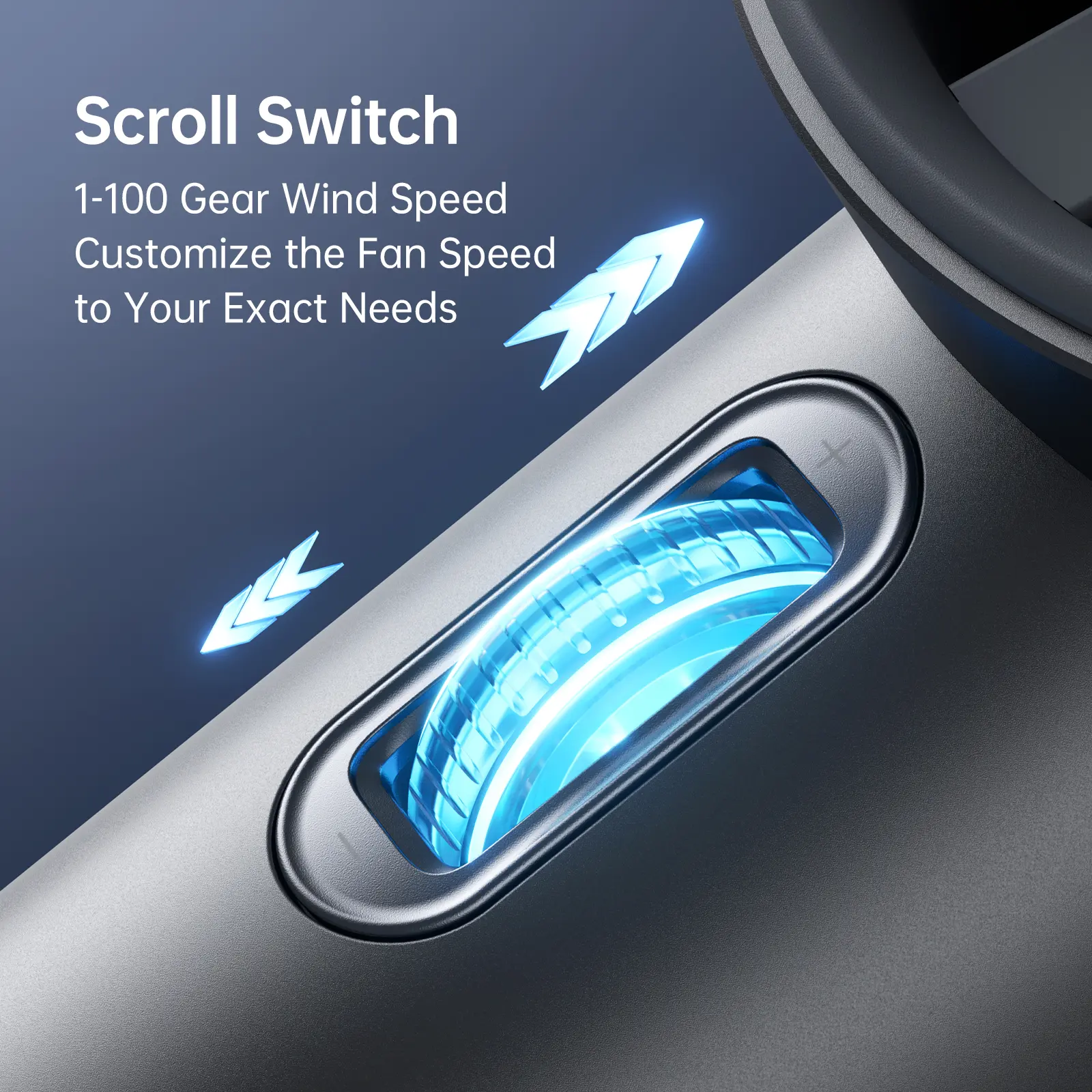 Portable Handheld Fan – 5000mAh Rechargeable Battery, 9m/s Strong Wind, Digital Display & Ultra-Quiet Cooling
