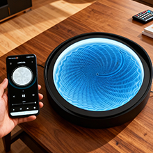 motion liquid desktop drift table home kinetic play LED app DIY mindfulness stress relief office