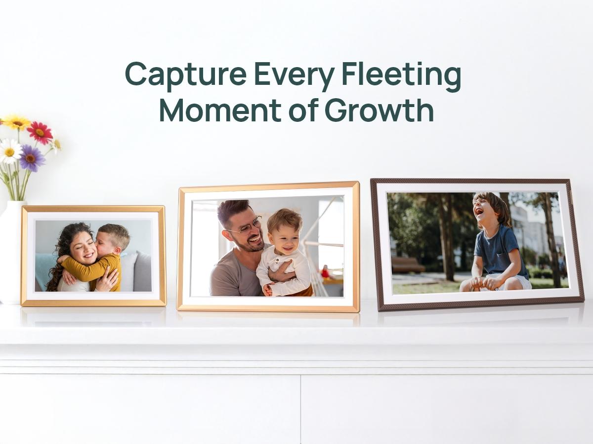 ARZOPA Digital Photo Frame 10.1/14/15.6 Inch Share 120s Videos &Photos Anywhere Touch Screen WiFi Digital Picture Frame Smart Frame Video Frame Home Decor Free Unlimited Cloud storage
