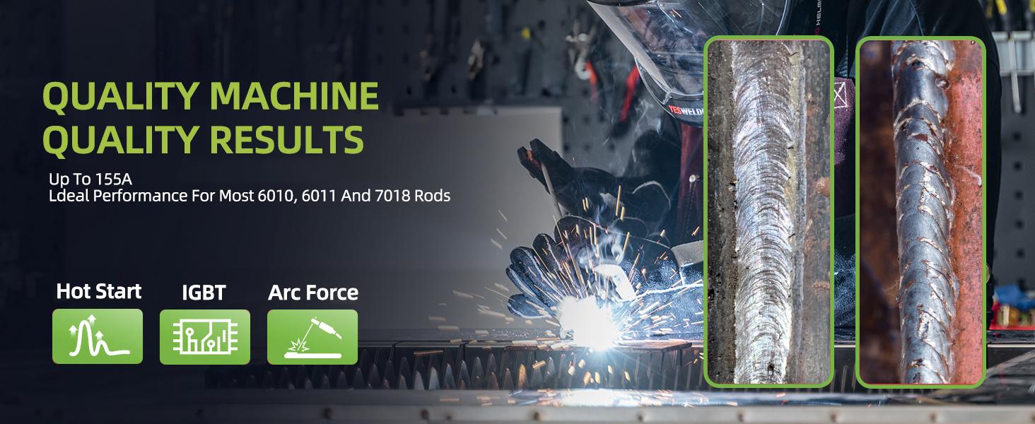 【FathersDayGift】SEESE 155Amp MINI Portable Welding Machine, Stick Welder, AC 110/220V smart conversion, LED Display Digital Welder, Portable MMA Arc Welder fathersdaygift
