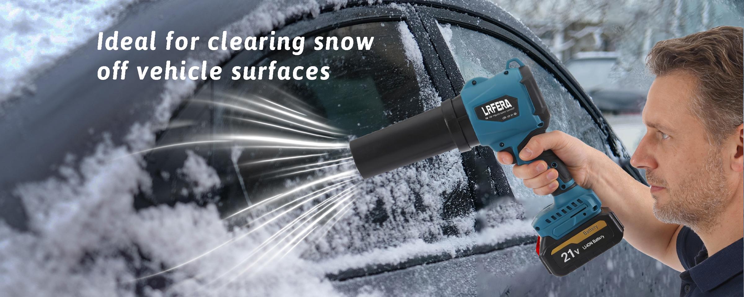 LRFERA Leaf blower and vacuuming two functions with 3speed modes,Leaf Blower Cordless - 21V Powerful Electric Leaf Blower with 2 x 4.0Ah Batteries and Charger, 1200G Wind Pressure Handheld Blower  for Lawn Care,Patio,Dust,Blowing Leaves and car vacuuming