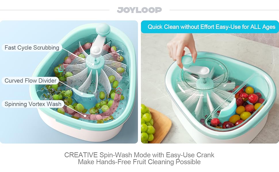JOYLOOP Large Fruit Washer Spinner