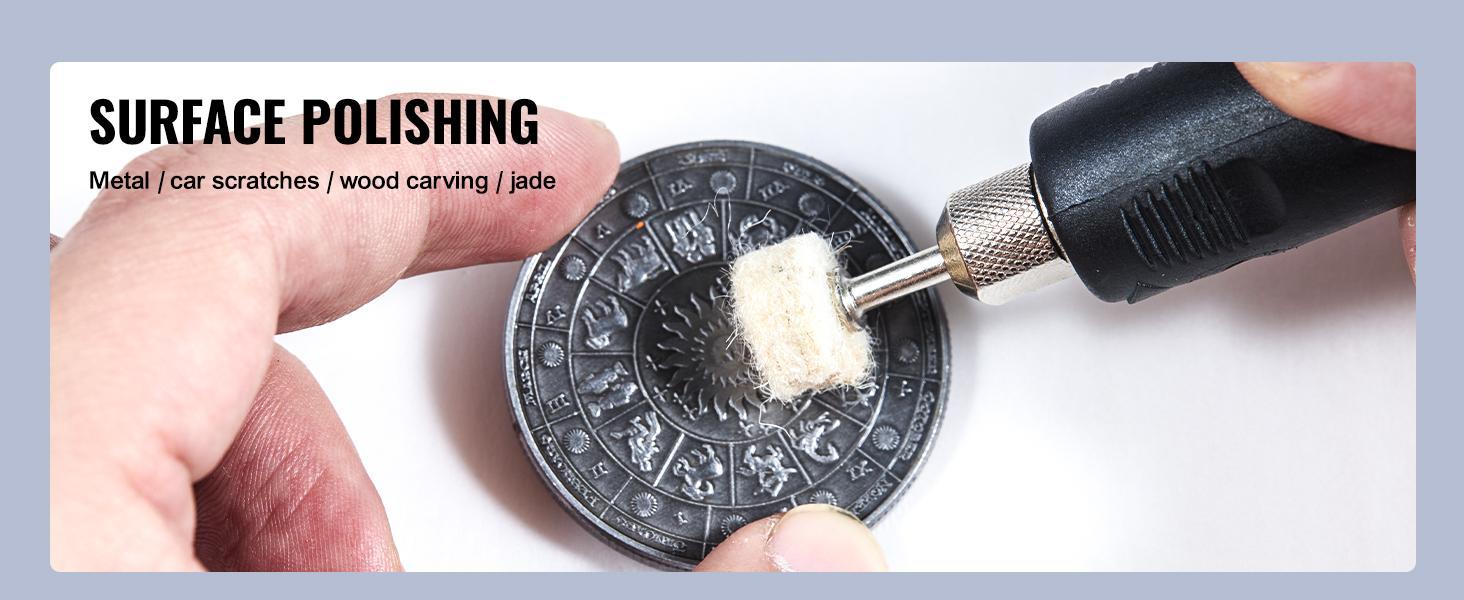 【DealsForYouDays】VEVOR Bench Polisher & Buffing Machine for Metal/Jewelry/Wood - With Wool & Abrasive Wheels, 100 Tools, 3590RPM 【DealsForYouDays】VEVOR Bench Polisher & Buffing Machine for Metal/Jewelry/Wood - With Wool & Abrasive Wheels, 100 Tools, 3590RPM