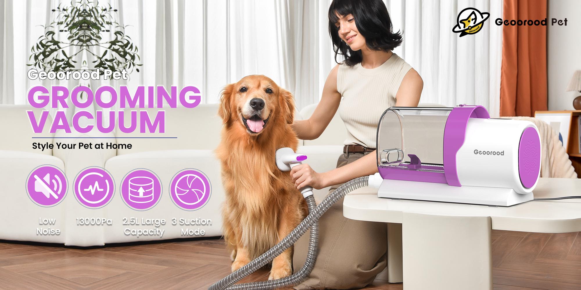 【Geoorood】 Geoorood Dog Grooming All-in-One Kit with Vacuum Brush 2.5L Large Pog, Stainless Steel Blades Lightweight Design 13KPa Suction Force Portable Cleaning Set #Summervibes #petlovers 【Geoorood】 Geoorood Dog Grooming All-in-One Kit with Vacuum Brush 2.5L Large Pog, Stainless Steel Blades Lightweight Design 13KPa Suction Force Portable Cleaning Set #Summervibes #petlovers