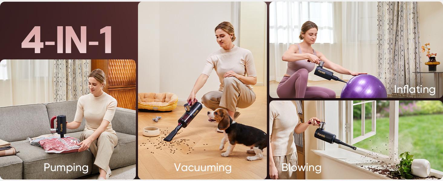 【FathersDayGift】Fanttik Cruise V11 APEX Handheld Vacuum Cordless, 4-in-1 Vacuum Cleaner with 180° Rotatable Handle, 145W Brushless Motor, LED Touch Screen, 3 Suction Modes for Home Corners, Kitchen, Car, Crevices Summervibes, Rechargeable Cordless, Cars A