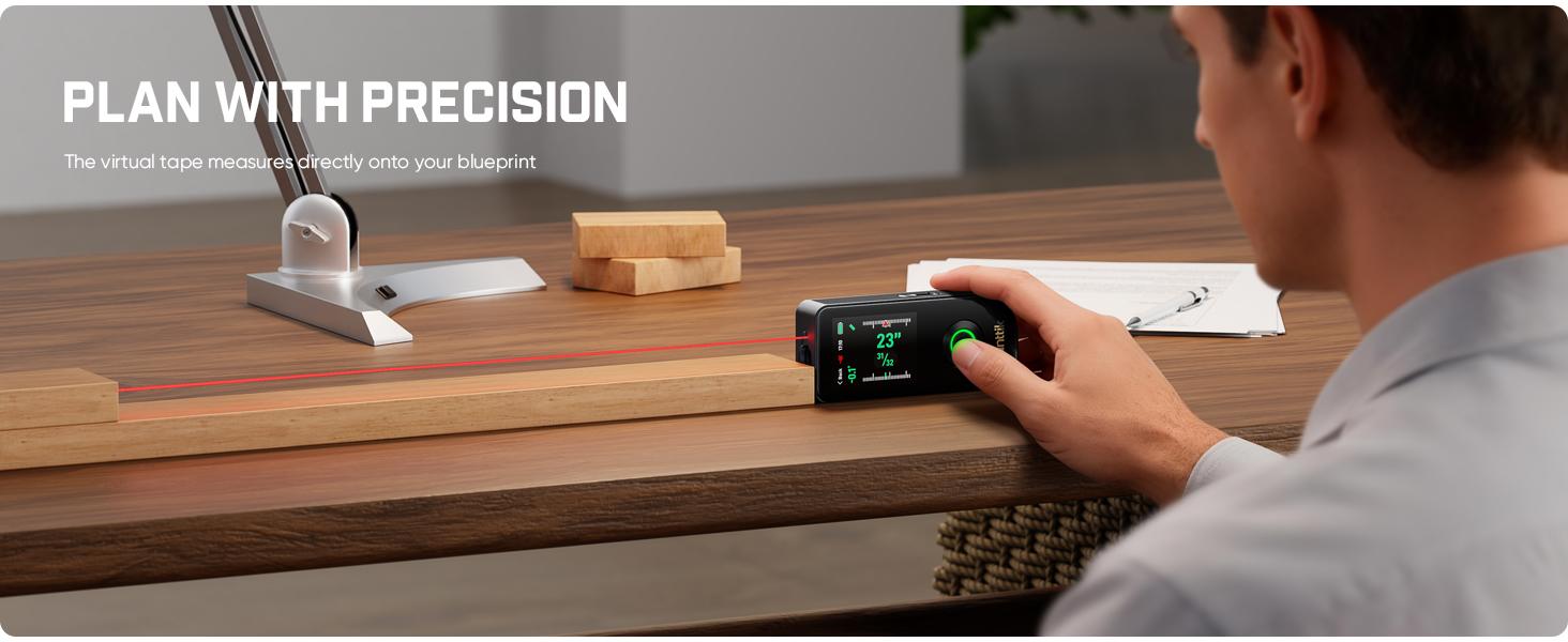 【FathersDayGift】Fanttik A11 Ultra 3-in-1 Laser Measuring Tool - 197Ft Rechargeable Range Finder with IPS Touch Screen, Side LCD, Wheel Roller, 3-Axis Self Levelling Laser Leveler Tool, User-Friendly Interface, Portable for Home DIY