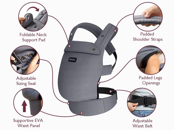 Momcozy Baby Carrier - Ergonomic, Cozy and Lightweight Carrier for 7-44lbs, Effortless to Put On, Ideal for Hands-Free Parenting, Enhanced Lumbar Support, Purehug for Infant to Toddler Momcozy Baby Carrier - Ergonomic, Cozy and Lightweight Carrier for 7-44lbs, Effortless to Put On, Ideal for Hands-Free Parenting, Enhanced Lumbar Support, Purehug for Infant to Toddler