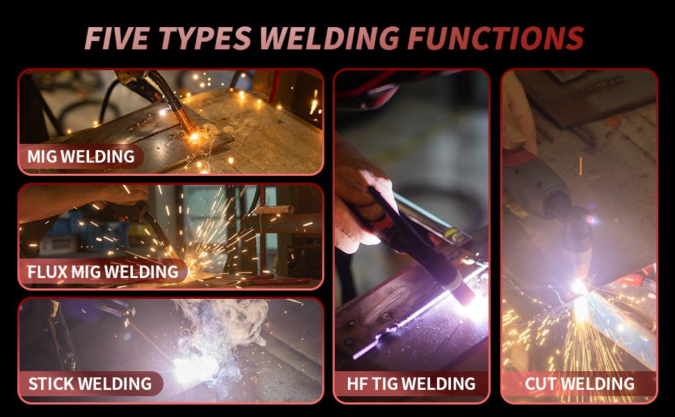 【fathersdaygift】PUWU CT-418PRO Plasma Cutter Welder Gas MIG/Gasless MIG/HF TIG/Stick/CUT 5 in 1 Aluminum Welding Machine 110V/220V Dual Voltage IGBT Inverter LED Display MP200 Multi Process Welder with Accessories 【fathersdaygift】PUWU CT-418PRO Plasma Cutter Welder Gas MIG/Gasless MIG/HF TIG/Stick/CUT 5 in 1 Aluminum Welding Machine 110V/220V Dual Voltage IGBT Inverter LED Display MP200 Multi Process Welder with Accessories