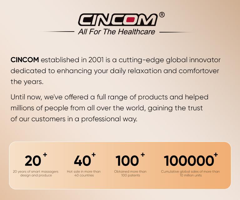 CINCOM Portable Hand Massager, Cordless, Advanced Airwave Technology, Customized Mode & Heating Function, Long-Lasting Battery Life, Auto-Off Feature, Perfect for Daily Relaxation, Comfort, White, Ideal Gift for Christmas & Birthday,summerwins