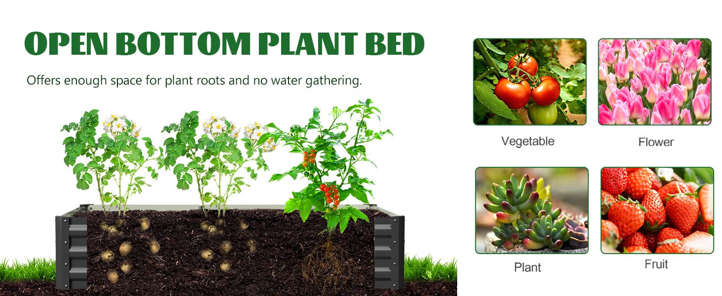 【Summervibes】Lilypelle 3-in-1 DIY Metal Raised Garden Bed with Arch Trellis, Wind-Resistant Heavy Duty Planter Box with Netting, Open Bottom Garden Bed for Climbing Plants Vegetables Flowers 【Summervibes】Lilypelle 3-in-1 DIY Metal Raised Garden Bed with Arch Trellis, Wind-Resistant Heavy Duty Planter Box with Netting, Open Bottom Garden Bed for Climbing Plants Vegetables Flowers