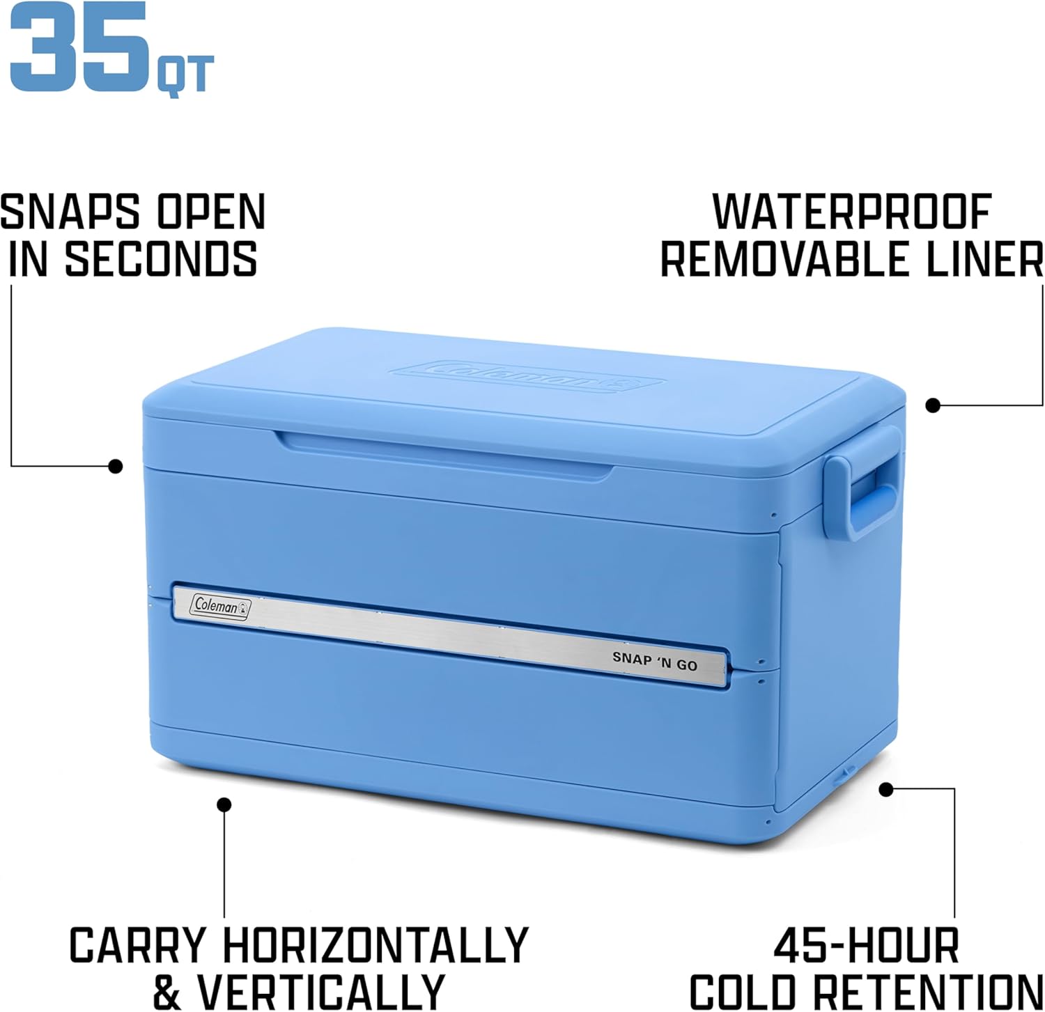  Snap 'N Go 55QT Collapsible Cooler