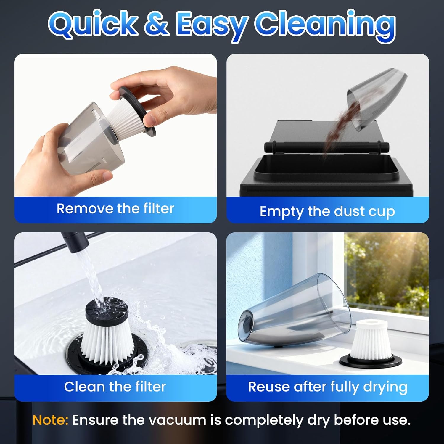 11000PA High-Power Car Vacuum! 