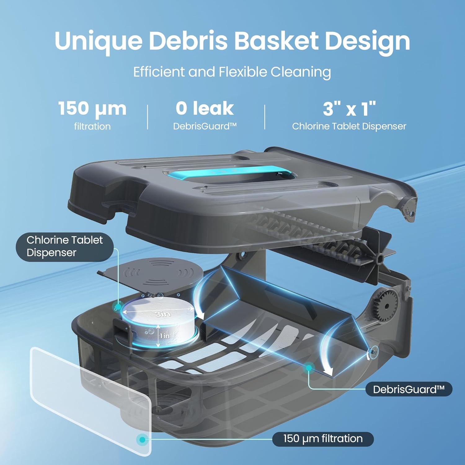 S2 Robotic Solar Pool Skimmer with APP Support