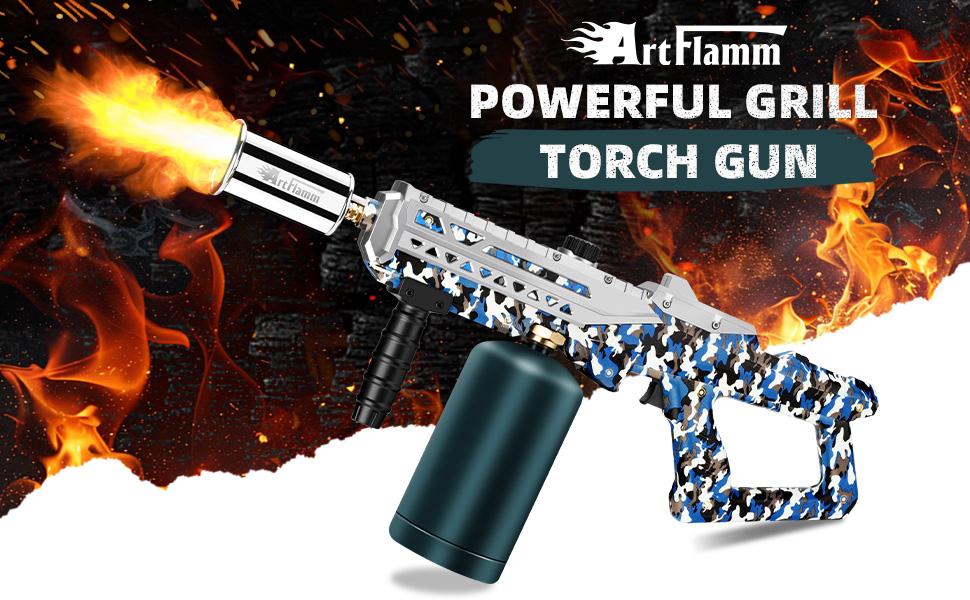 ARTFLAMM Powerful Propane Torch Gun, Multi-use Torch With Adjustable Flame, Blow Torch for Campfire, Fire Pit Starter, Fun Gift (Propane Tank Not Included) fathersdaygift