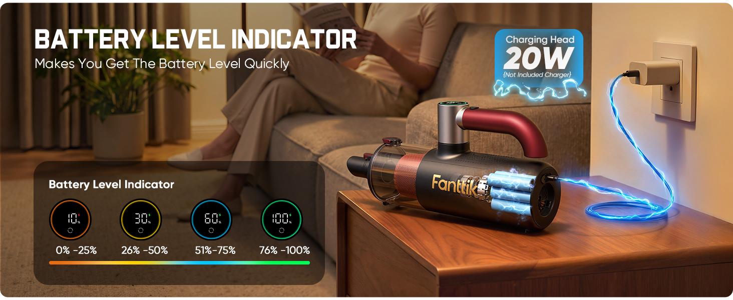 【FathersDayGift】Fanttik Cruise V11 APEX Handheld Vacuum Cordless, 4-in-1 Vacuum Cleaner with 180° Rotatable Handle, 145W Brushless Motor, LED Touch Screen, 3 Suction Modes for Home Corners, Kitchen, Car, Crevices Summervibes, Rechargeable Cordless, Cars A