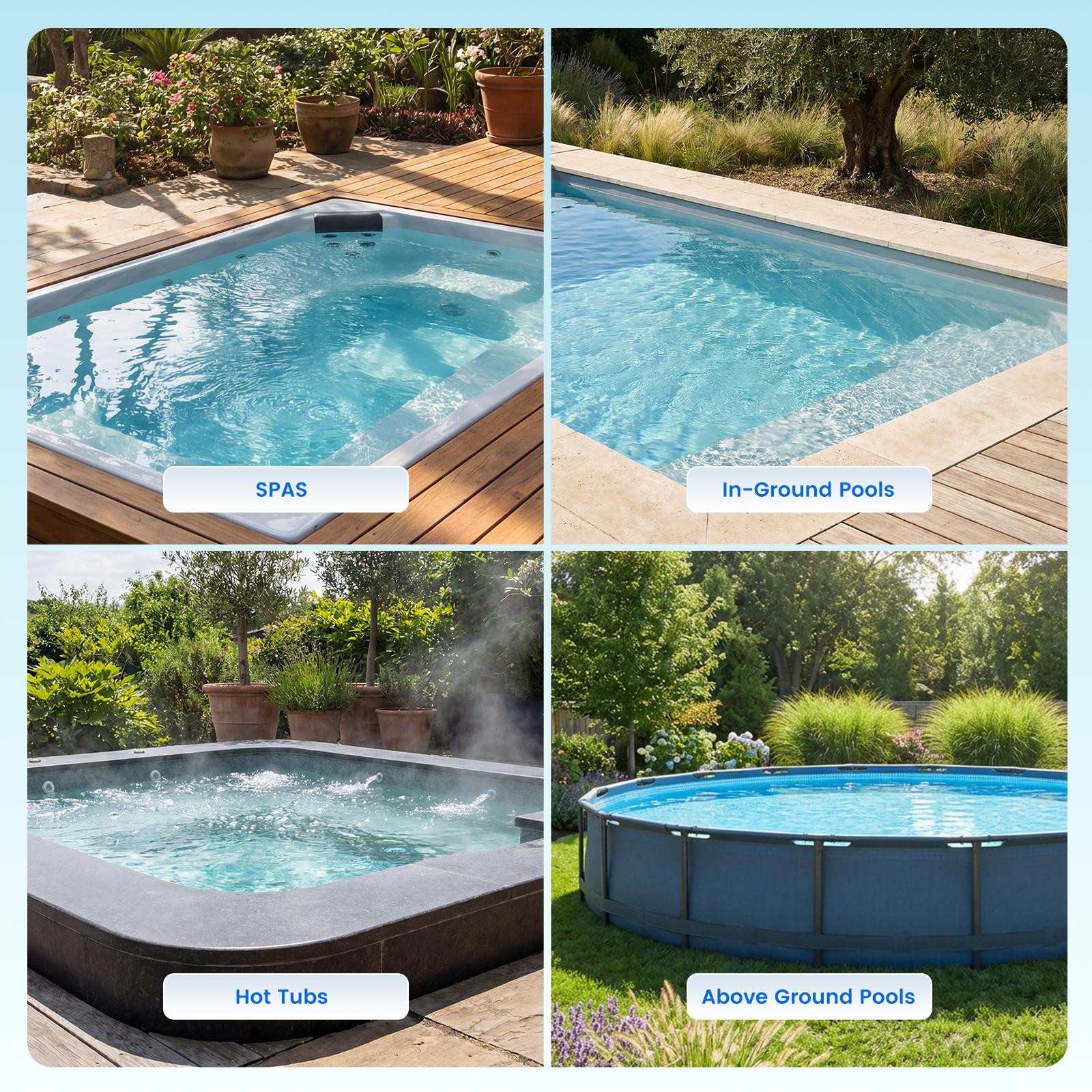 【Summer Vibes】Enhulk New Upgrade PC18 Pool Vacuum for Above Ground Pool with Telescopic Pole, Running time up to 1H, Handheld Design with Powerful Suction up to 18.5 gallon/min Ideal for Leaves, Debris 【Summer Vibes】Enhulk New Upgrade PC18 Pool Vacuum for Above Ground Pool with Telescopic Pole, Running time up to 1H, Handheld Design with Powerful Suction up to 18.5 gallon/min Ideal for Leaves, Debris
