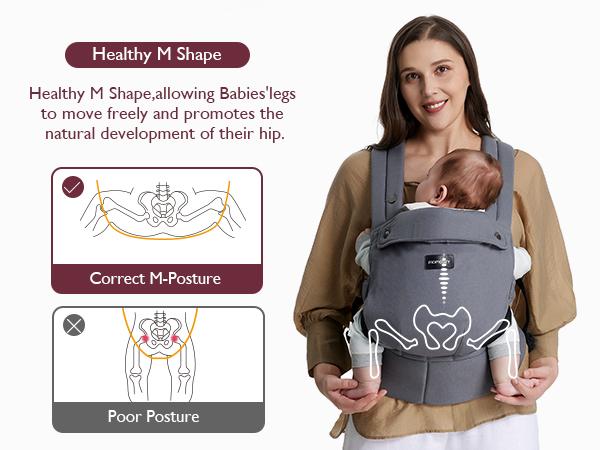 Momcozy Baby Carrier - Ergonomic, Cozy and Lightweight Carrier for 7-44lbs, Effortless to Put On, Ideal for Hands-Free Parenting, Enhanced Lumbar Support, Purehug for Infant to Toddler Momcozy Baby Carrier - Ergonomic, Cozy and Lightweight Carrier for 7-44lbs, Effortless to Put On, Ideal for Hands-Free Parenting, Enhanced Lumbar Support, Purehug for Infant to Toddler