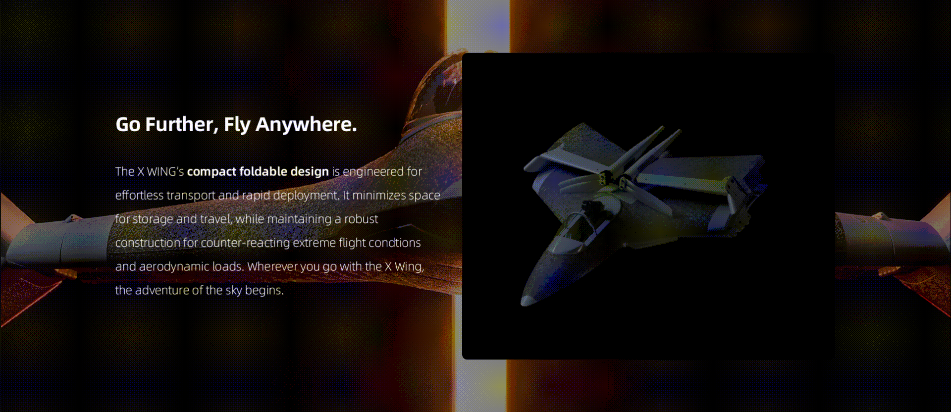 Go further, fly anywhere - compact foldable design engineered for effortless transport and rapid deployment with robust construction for extreme flight conditions